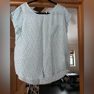 Joie silk patterned short sleeve top